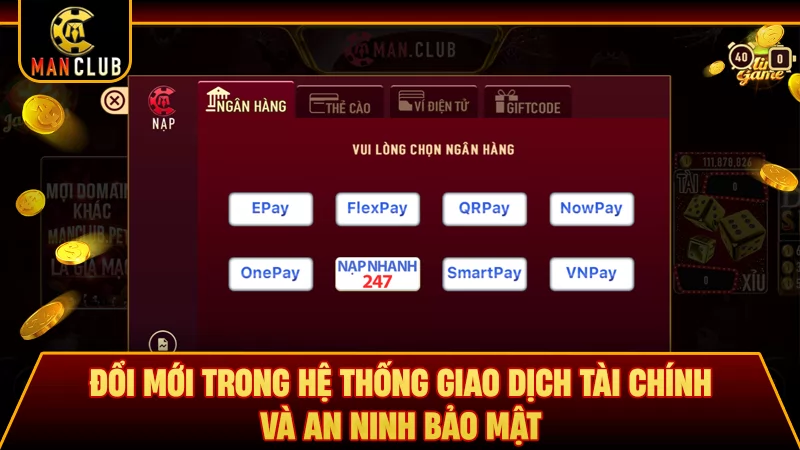 Đổi mới trong hệ thống giao dịch tài chính và an ninh bảo mật