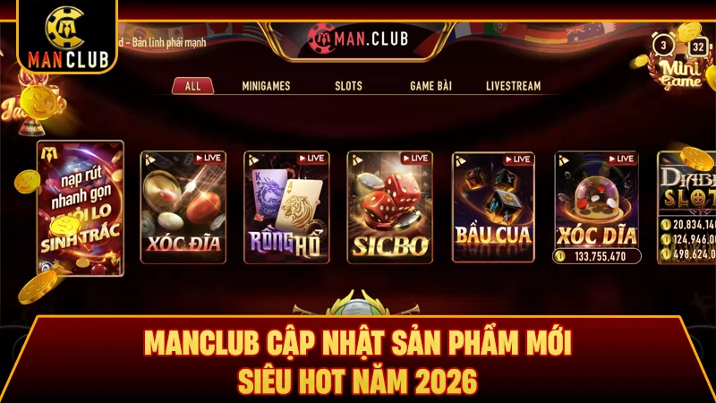 Manclub Cập Nhật Sản Phẩm Mới Siêu Hot Năm 2026