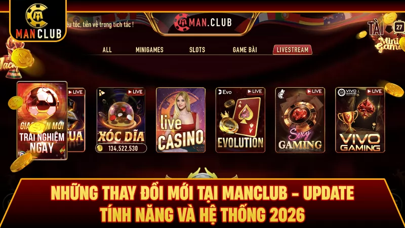 Những Thay Đổi Mới Tại Manclub - Update Tính Năng Và Hệ Thống 2026